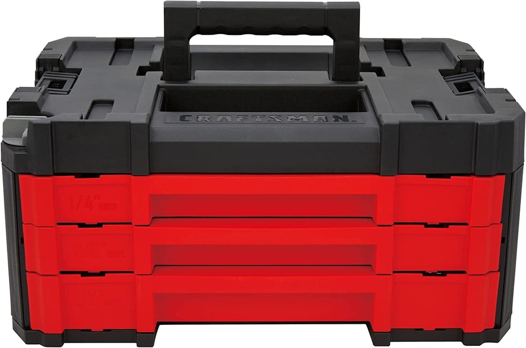 CRAFTSMAN Socket Set, 262-Piece Mechanic Tool Set, 1/4", 3/8", 1/2" Drive, SAE / Metric, (CMMT45307)