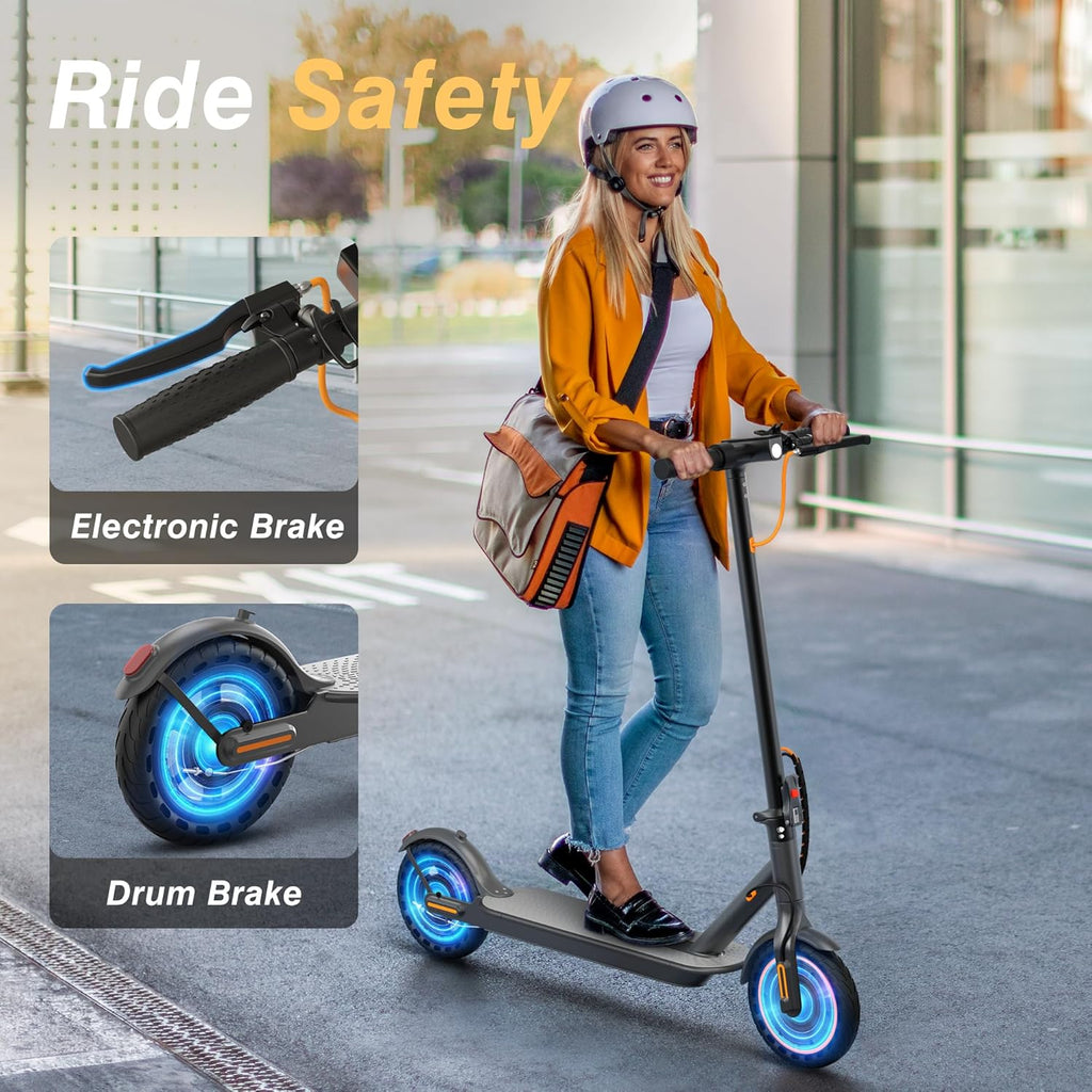WERHY Electric Scooter, 350W/500W Motor, Top Speed 19/22 mph, Max 16/23/28Miles Ranges, Foldable E Scooter for Adults