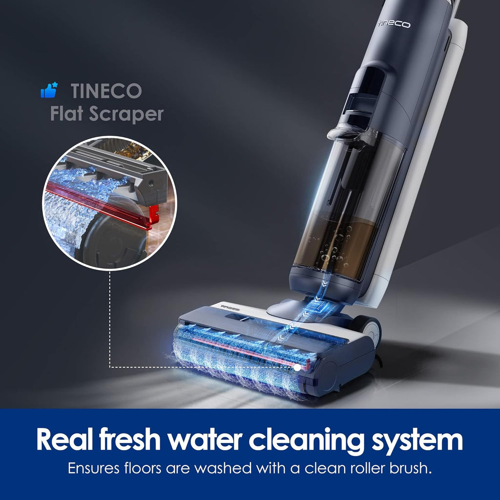 Tineco iFLOOR 5 Breeze Complete Wet Dry Vacuum Cordless Floor Washer, One-Step Cleaning for Hard Floors, Edge Clean, Auto Self-Cleaning, Lightweight & Cordless Design