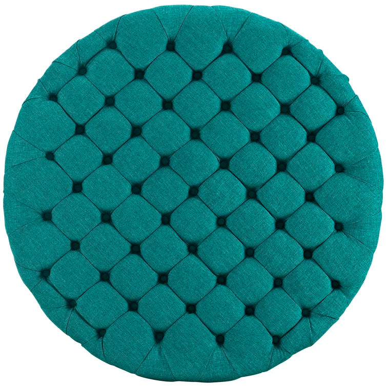 Modway Copper Grove Harrison Blue Amour Fabric Ottoman
