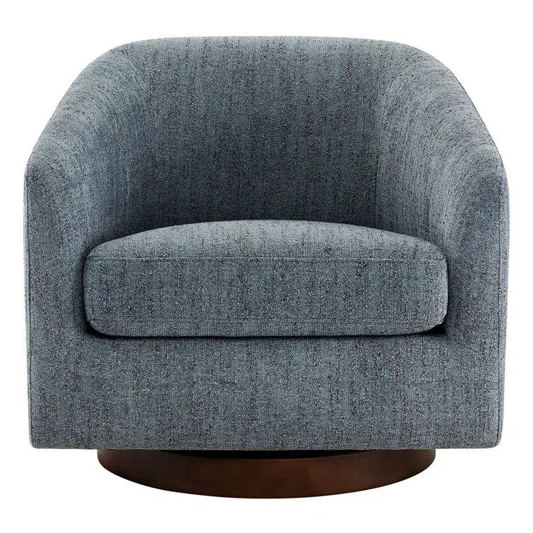 Bennett Upholstered Swivel Barrel Chair