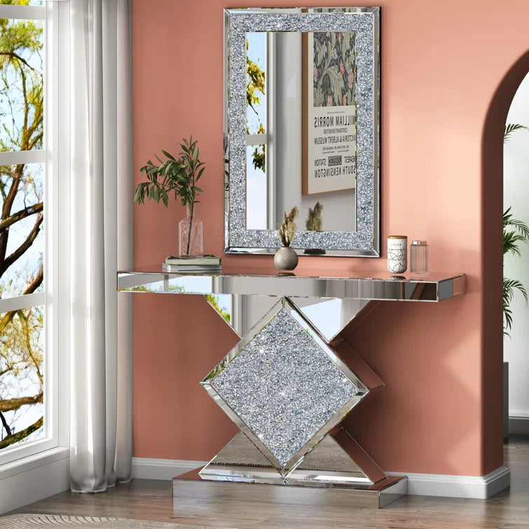 Amla 47.2" Console Table and Mirror Set
