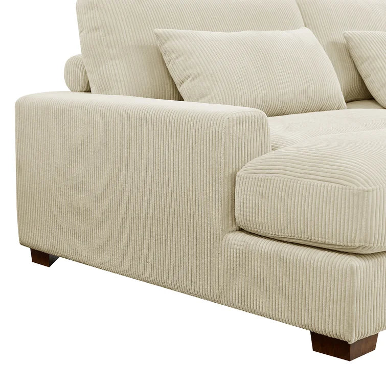 Mordecai 90'' Corduroy Sleeper Sofa