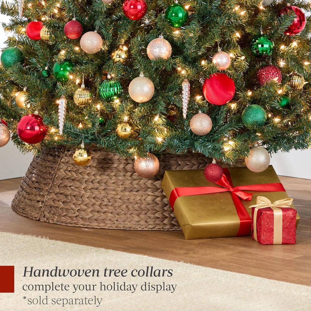 Best Choice Products Artificial Christmas Tree, 6ft Premium Pre-Lit Realistic Spruce Holiday Décor w/Dense Branches, Metal Base - Green Spruce