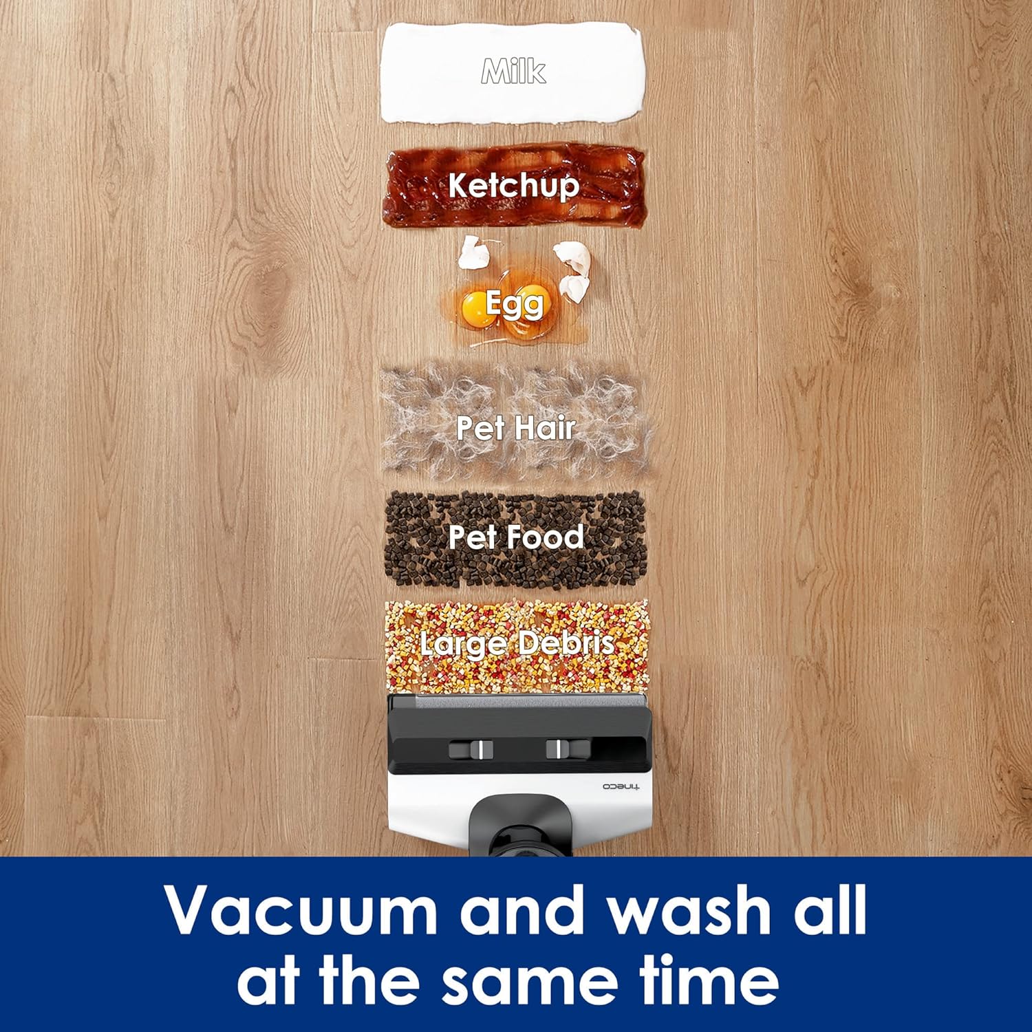 Tineco iFLOOR 5 Breeze Complete Wet Dry Vacuum Cordless Floor Washer, One-Step Cleaning for Hard Floors, Edge Clean, Auto Self-Cleaning, Lightweight & Cordless Design