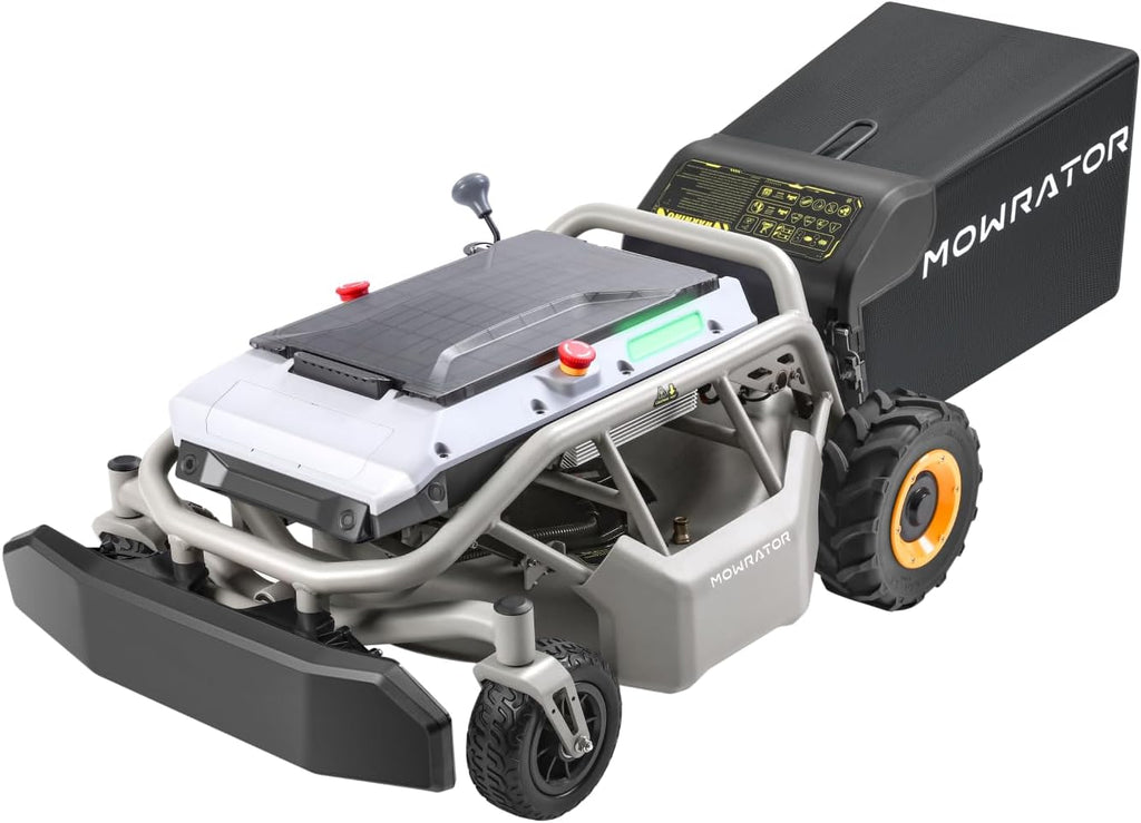 Remote Control Lawn Mower S1 2WD 56V18Ah, Multi-Functions RC Lawn Mower with 1.8-4.6 Inch Cutting Height 21 Inch Real Blade for Mowing 1.12 Acres