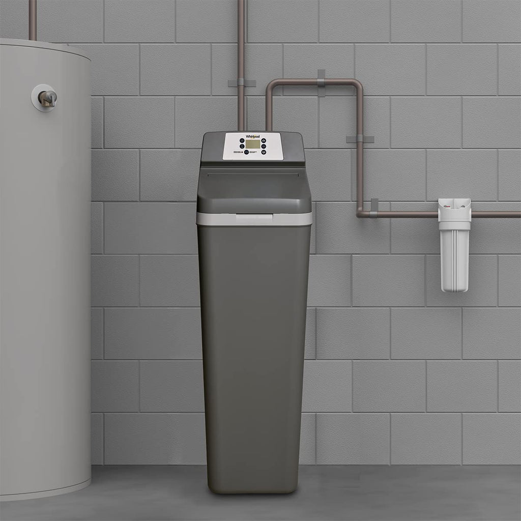 Whirlpool Hybrid Water Softener & Whole House Filtration System (WHESFC) | NSF Certified | Salt-Saving Tech | Removes Chlorine, Hard Water, and Contaminants