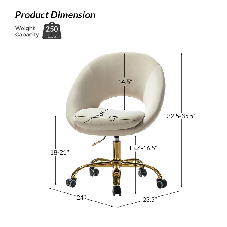 Lourdes Task Chair with Ergonomic Design