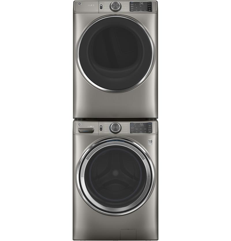 GE ENERGY STAR 7.8 cu. ft. Efficiency Stackable Smart Front Load Washer with Steam and Super Speed Wash
