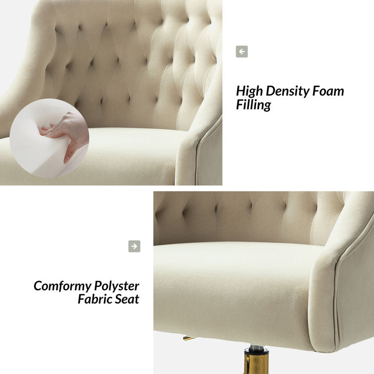 Louise Velvet Hand-Curated Task Chair