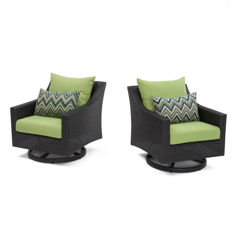 Fionnula Swivel Patio Chair with Cushions