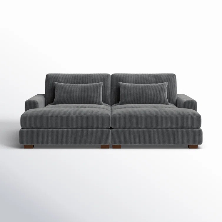Mordecai 90'' Corduroy Sleeper Sofa
