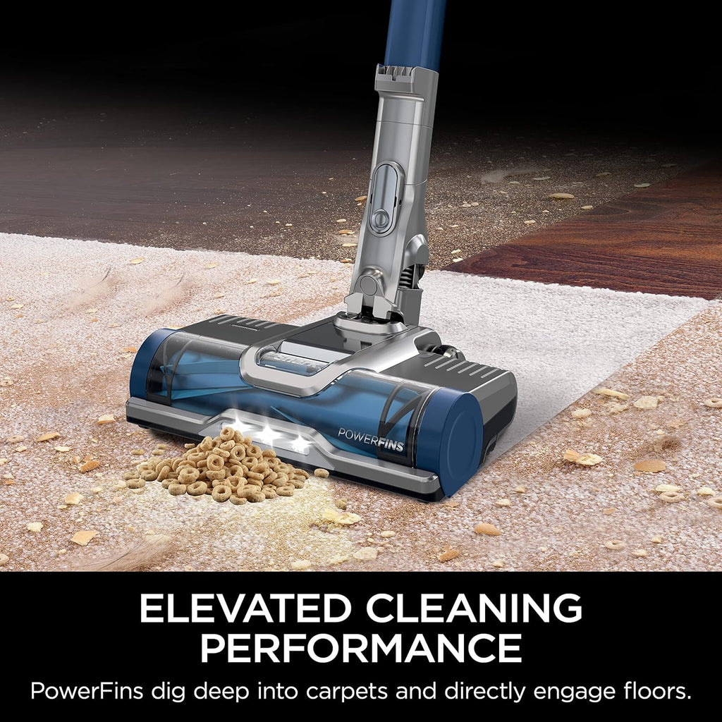 Shark Pet Cordless Stick Vacuum with XL Dust Cup, LED Headlights, Removable Handheld Vac, Crevice Tool, Portable Vacuum for Household Pet Hair, Carpet and Hard Floors, 40min Runtime, Grey, IX141