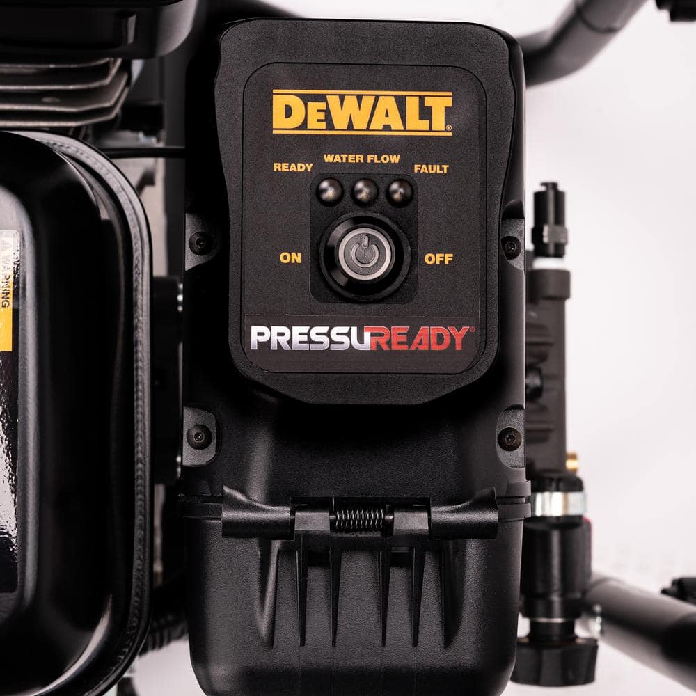 DeWalt DXPW3400PRNB-S PressuReady 3400 PSI Gas Pressure Washer with Quick Start Technology, 2.5 GPM Axial Cam Pump, 208cc Engine, Cold Water, Includes 25-Ft Hose, Nozzles, Spray Gun & Wand, 49-State