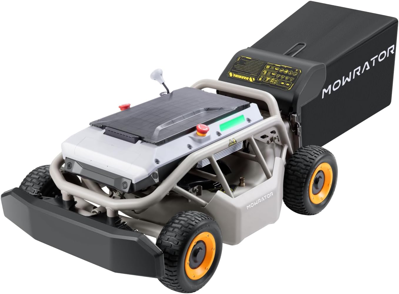 Remote Control Lawn Mower S1 2WD 56V18Ah, Multi-Functions RC Lawn Mower with 1.8-4.6 Inch Cutting Height 21 Inch Real Blade for Mowing 1.12 Acres