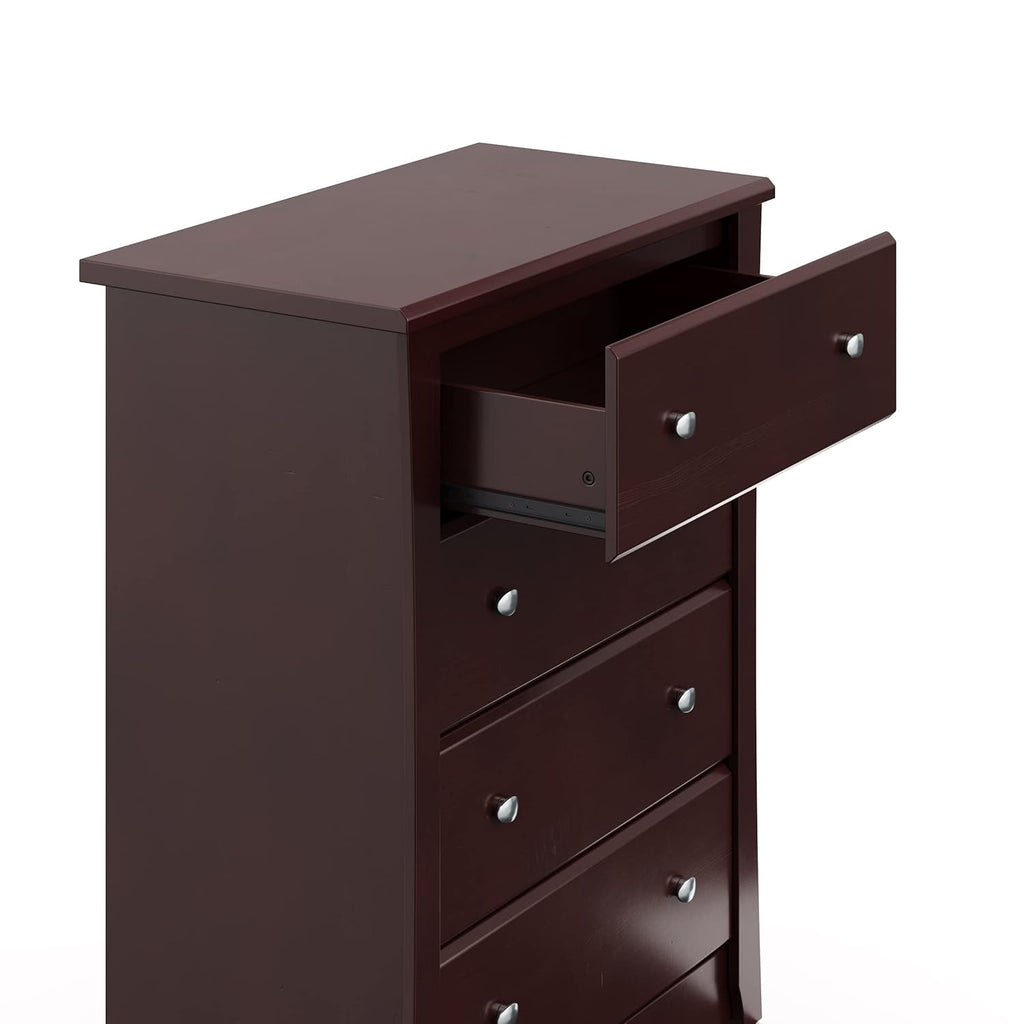 Storkcraft Crescent 6 Drawer Double Dresser (Pebble Gray) – GREENGUARD Gold Certified, For Nursery, Dresser, Kids Nursery Organizer, Chest of Drawers