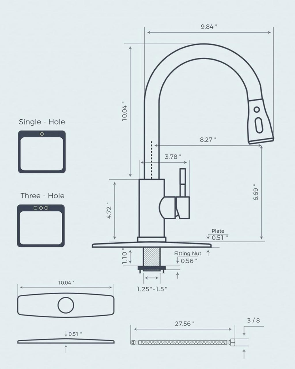 FORIOUS Touchless Kitchen Faucets, Brushed Nickel Kitchen Faucet with Pull Down Sprayer, Single Handle Smart Motion Sensor Kitchen Sink Faucet,Contemporary Hands-Free Sink Faucet for Farmhouse Laundry