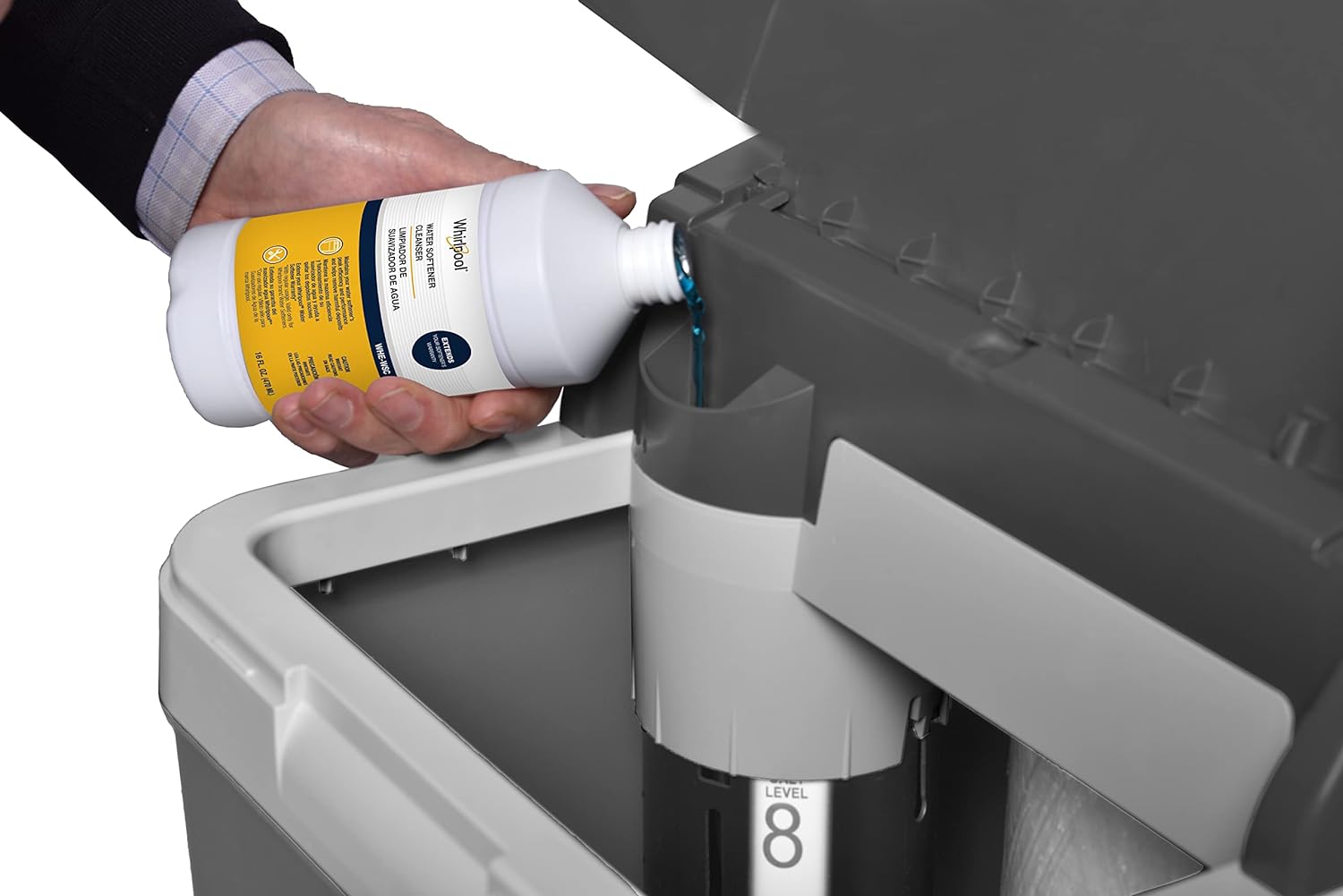 Whirlpool Hybrid Water Softener & Whole House Filtration System (WHESFC) | NSF Certified | Salt-Saving Tech | Removes Chlorine, Hard Water, and Contaminants