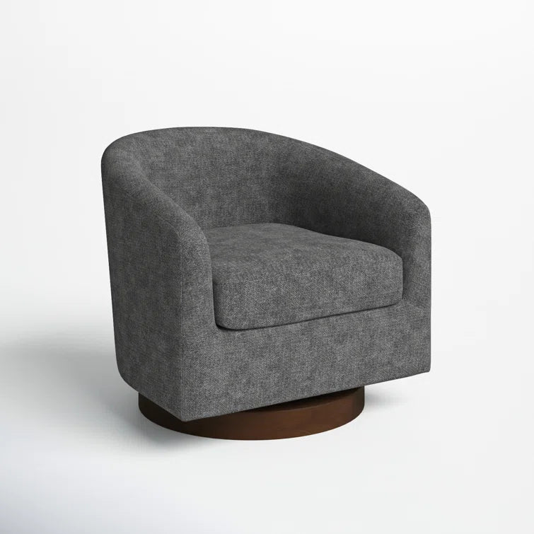 Bennett Upholstered Swivel Barrel Chair