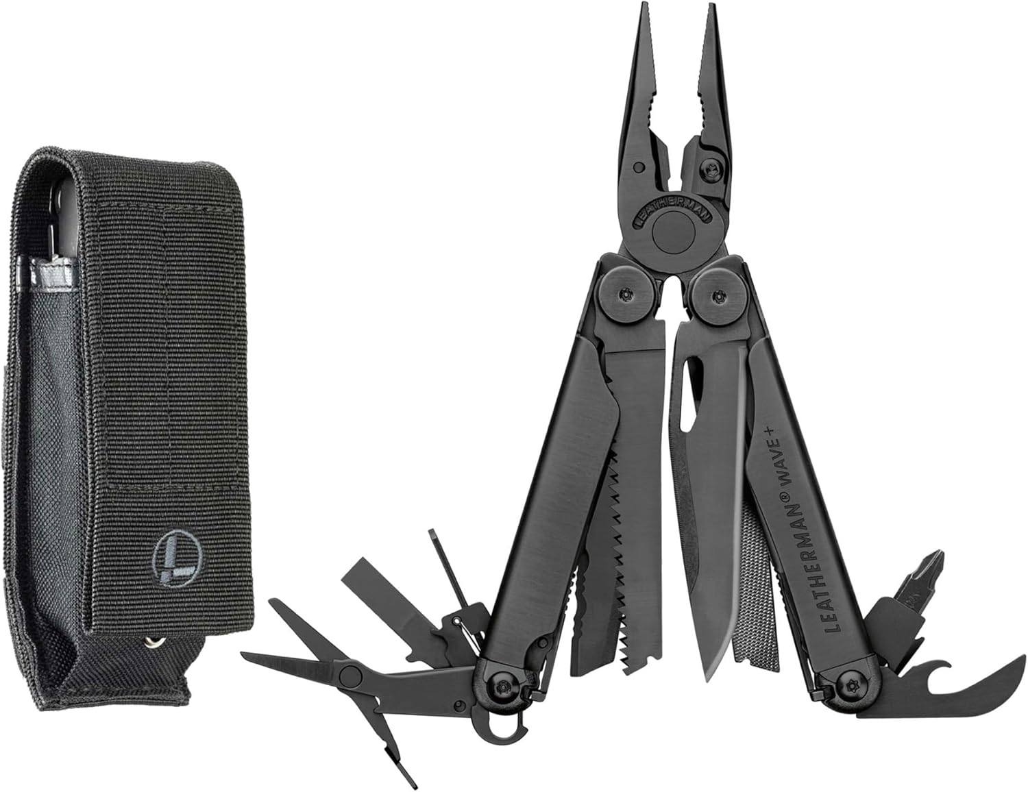 LEATHERMAN, Wave+, 18-in-1 Full-Size, Versatile Multi-tool for DIY, Home, Garden, Outdoors or Everyday Carry (EDC), Stainless Steel