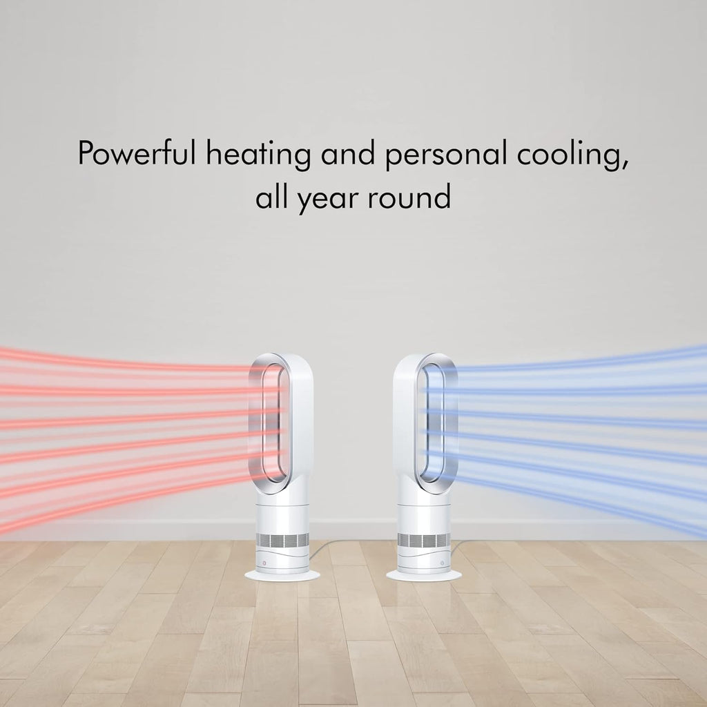 Dyson Hot+Cool™ AM09 Jet Focus heater and fan, White/Silver