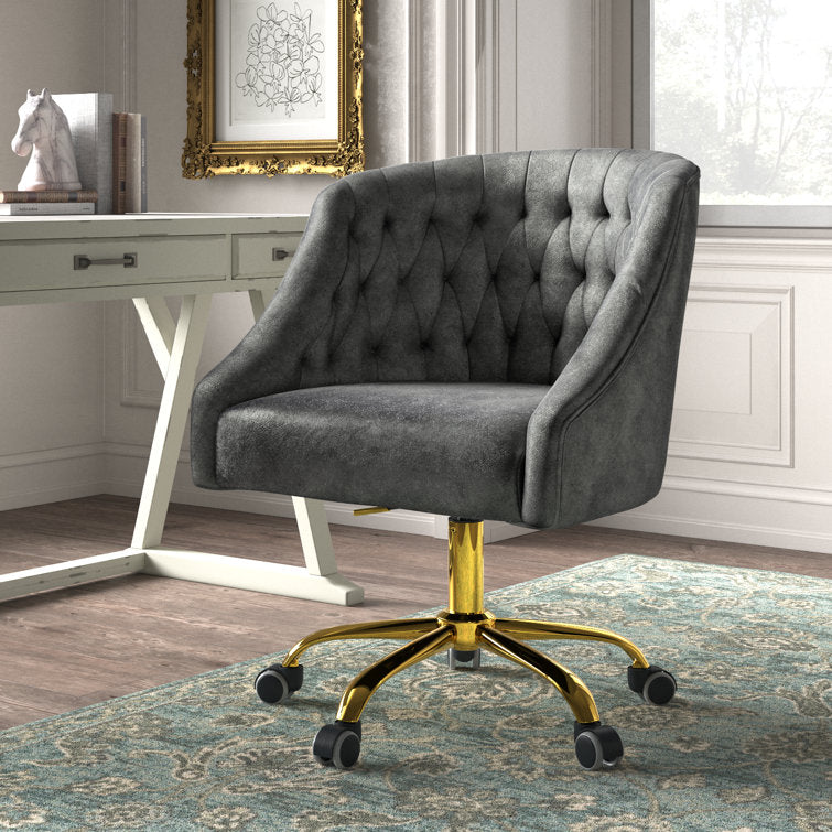 Louise Velvet Hand-Curated Task Chair