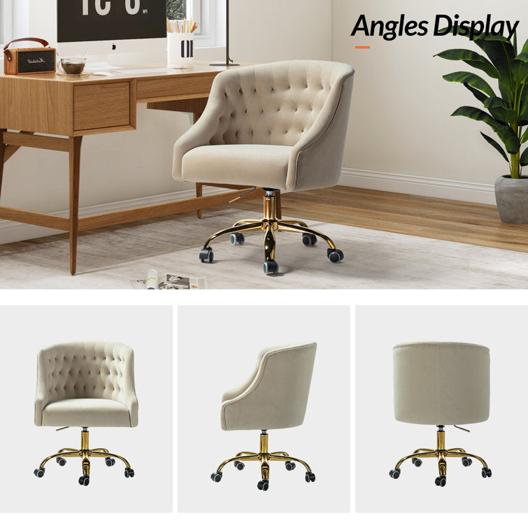 Louise Velvet Hand-Curated Task Chair