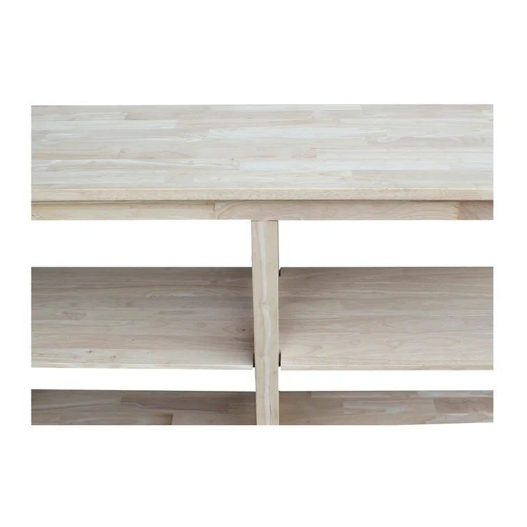 Rossitano 60'' Unfinished Solid Wood Console Table