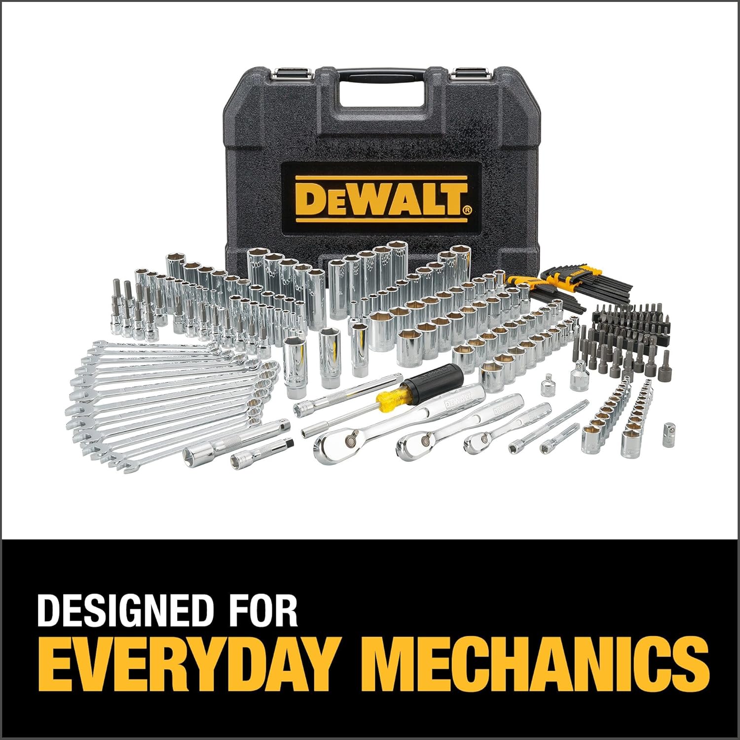 DEWALT Mechanics Tool Set (205-piece) and Screwdriver Bit Set (40-Piece)