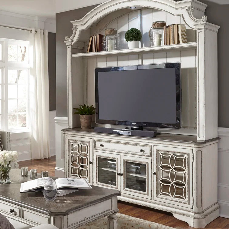Branca Entertainment Center for TVs up to 80" - Antique White