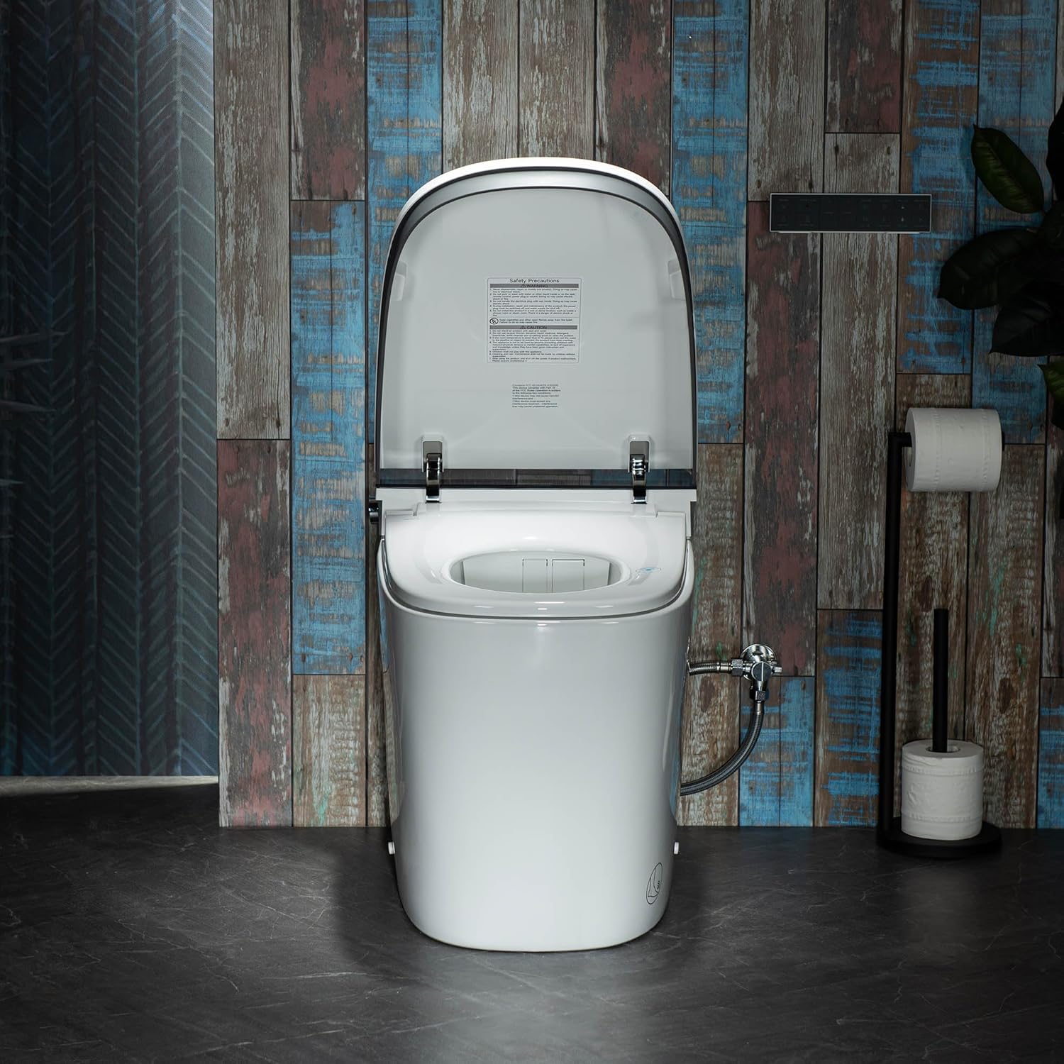 WOODBRIDGE Smart Bidet Toilet with 1000 Gram MaP Flush Score,Auto Open/Close,Foam Shield,Auto Flush,Foot Sensor,Movement Drying,Heated Seat,ADA Chair Height,One Piece Toilet with Tank Built in