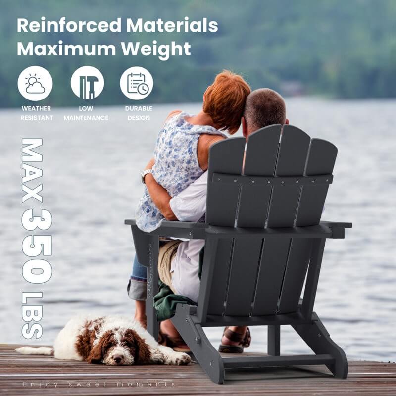 High Density Polyethylene Folding Adirondack Chair