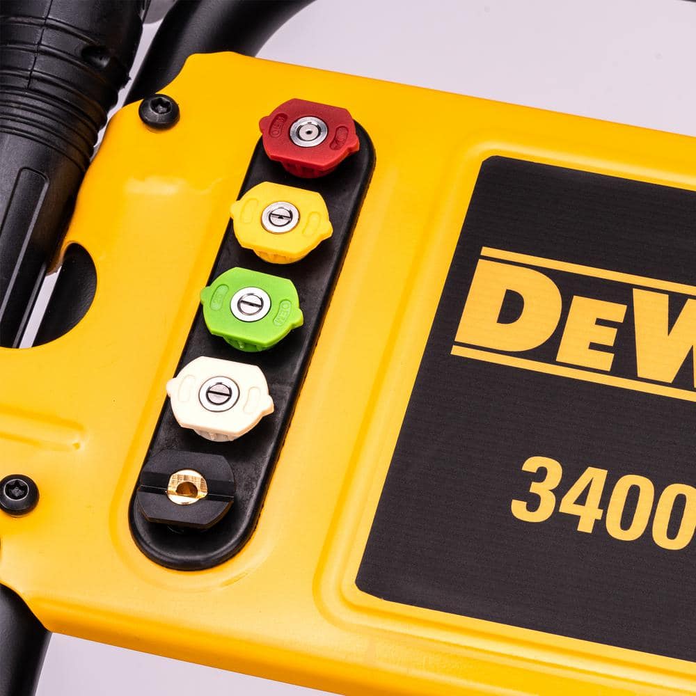 DeWalt DXPW3400PRNB-S PressuReady 3400 PSI Gas Pressure Washer with Quick Start Technology, 2.5 GPM Axial Cam Pump, 208cc Engine, Cold Water, Includes 25-Ft Hose, Nozzles, Spray Gun & Wand, 49-State