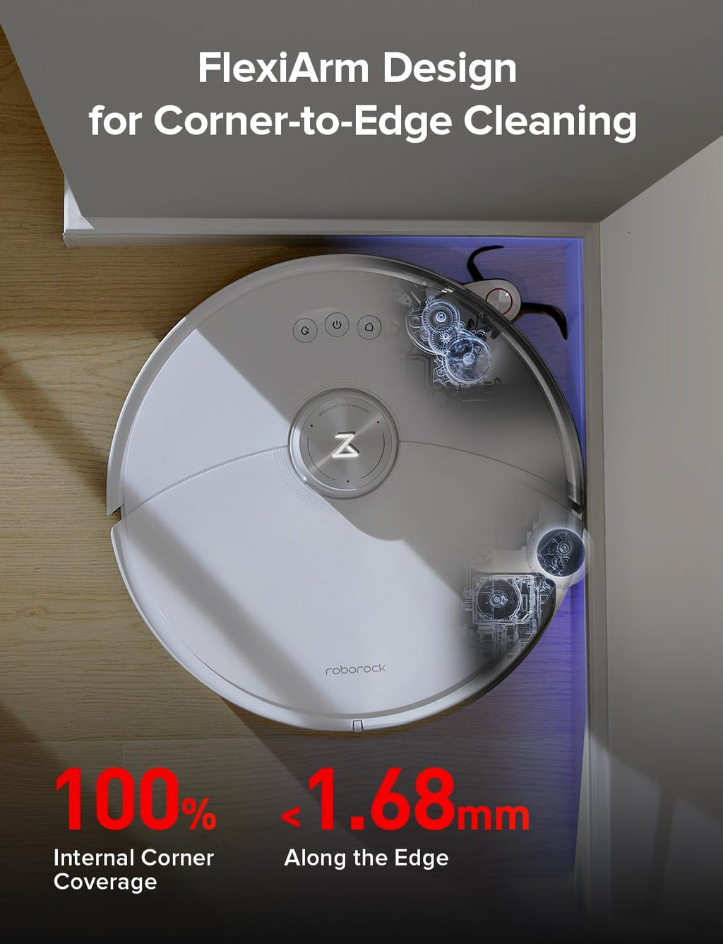 roborock S8 MaxV Ultra Robot Vacuum & Sonic Mop, 10000 Pa Suction, Corner to Edge Deep Cleaning, Hot Air Self-Drying, Auto Empty & Refill, Detergent Dispenser, Obstacle Avoidance, Black