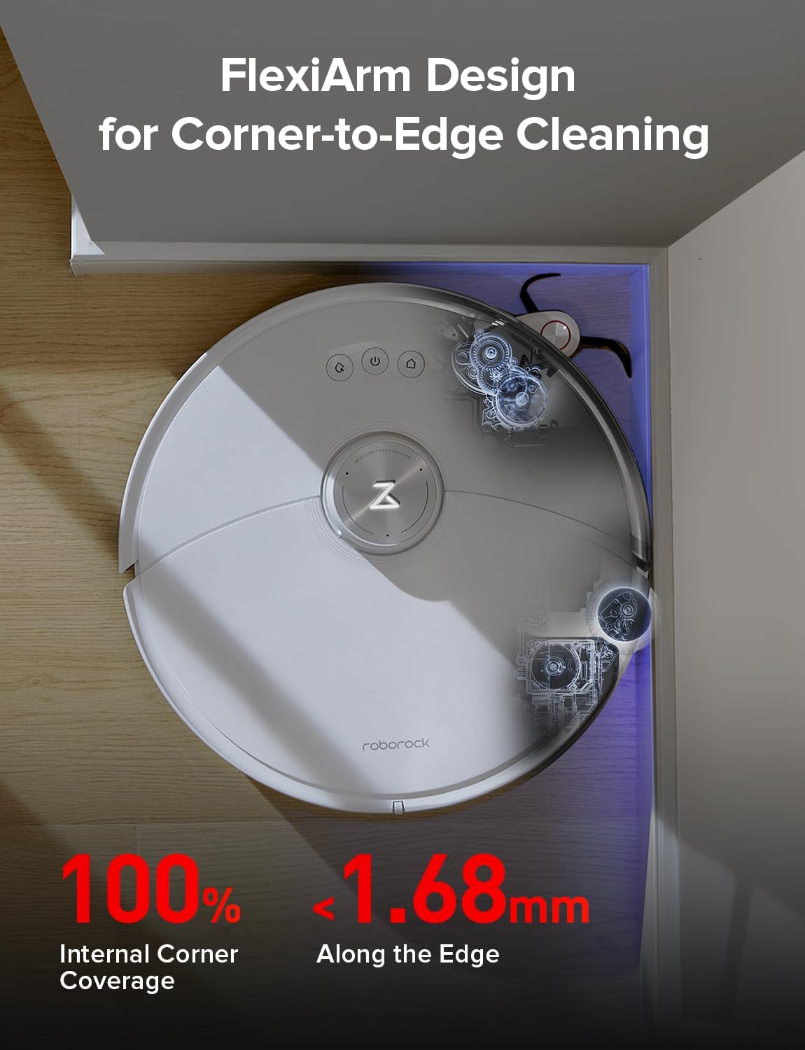 roborock S8 MaxV Ultra Robot Vacuum & Sonic Mop, 10000 Pa Suction, Corner to Edge Deep Cleaning, Hot Air Self-Drying, Auto Empty & Refill, Detergent Dispenser, Obstacle Avoidance, Black