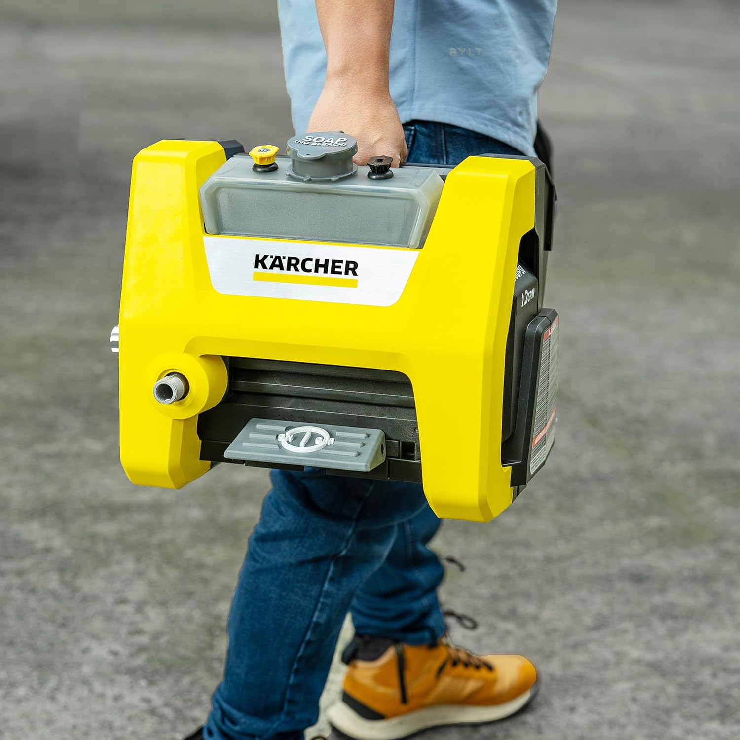 Electric Karcher Pressure Washer K1700, Max 2125 PSI, 3 Spray Nozzles, Detergent Tank, For Cars, Driveways, Siding, Patios, 1.46 max. GPM