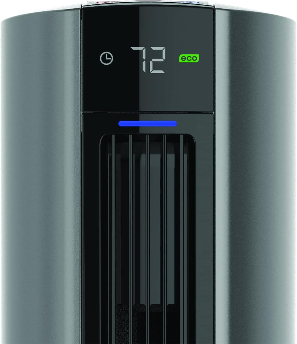 Lasko Oscillating All Season Tower Fan and Space Heater in One for Home with Adjustable Thermostat, Tip-Over Switch, 4 Fan Speeds, 3 Heat Settings and Remote Control, 42 Inches, 1500W, Gray, FH515