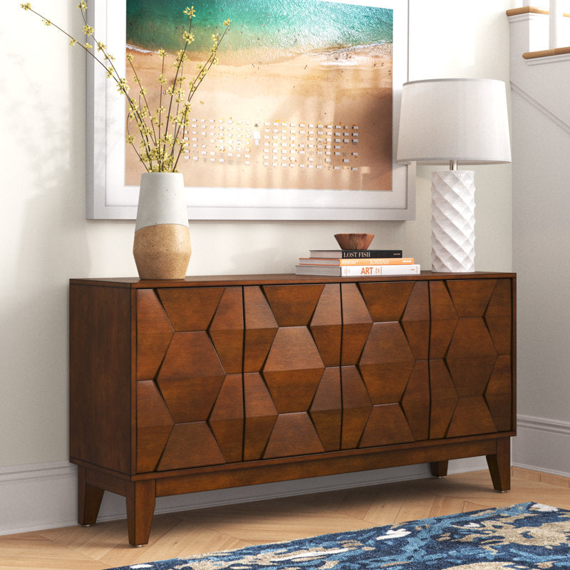 Sara 60" Wide Sideboard with Solid Wood Legs
