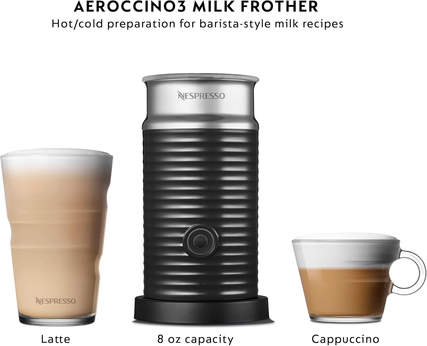 Nespresso Vertuo POP+ Deluxe Coffee and Espresso Machine by Breville, Titan and Capsules, Medium and Dark Roast Coffee, Variety Pack
