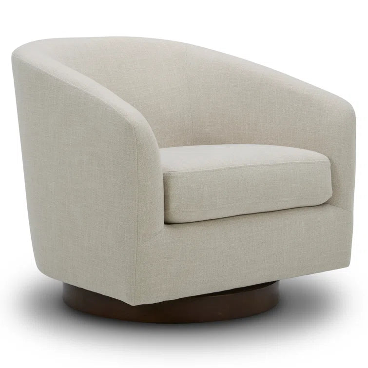 Bennett Upholstered Swivel Barrel Chair