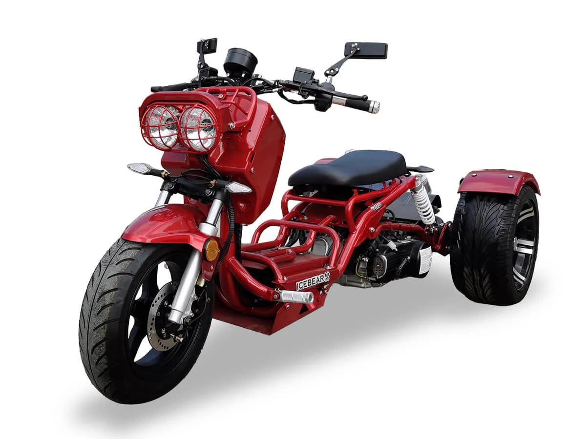 Maddog 150cc Street Trike, Automatic, Disc Brakes, 14 inch Aluminum Rear Wheels