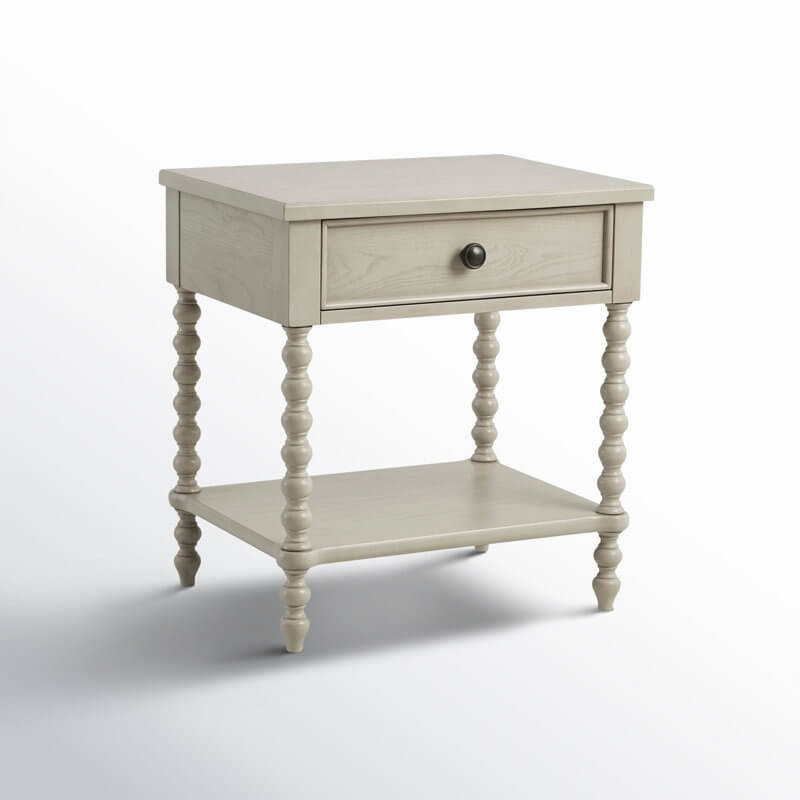 Beckett One Drawer Solid Wood Nightstand