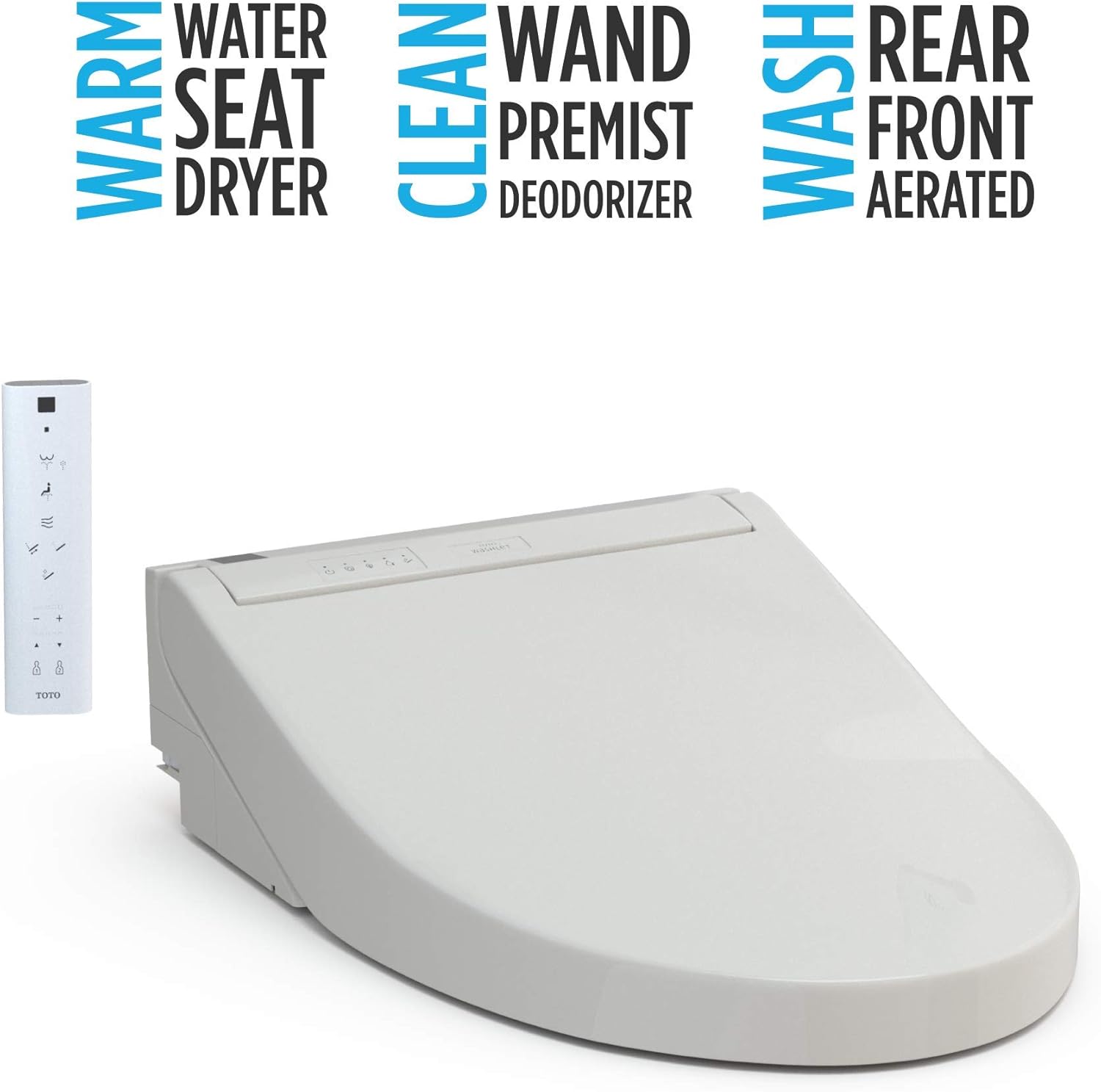 TOTO SW3084#12 WASHLET C5 Electronic Bidet Toilet Seat with PREMIST and EWATER+ Wand Cleaning, Elongated, Plastic, Sedona Beige