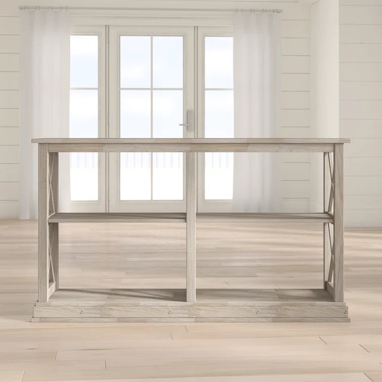 Rossitano 60'' Unfinished Solid Wood Console Table
