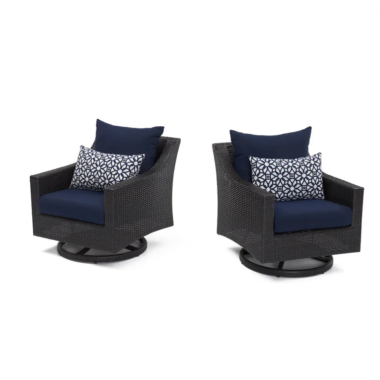 Fionnula Swivel Patio Chair with Cushions