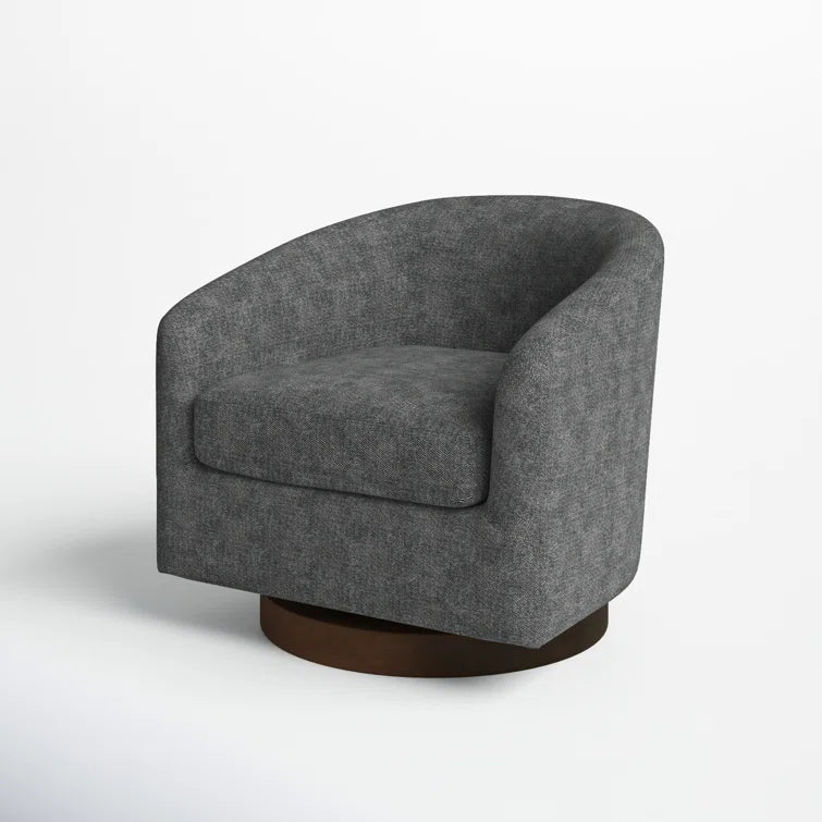 Bennett Upholstered Swivel Barrel Chair