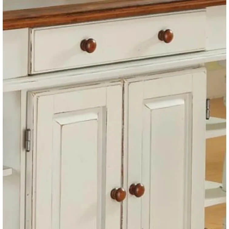 Aamy Solid Wood Kitchen Island