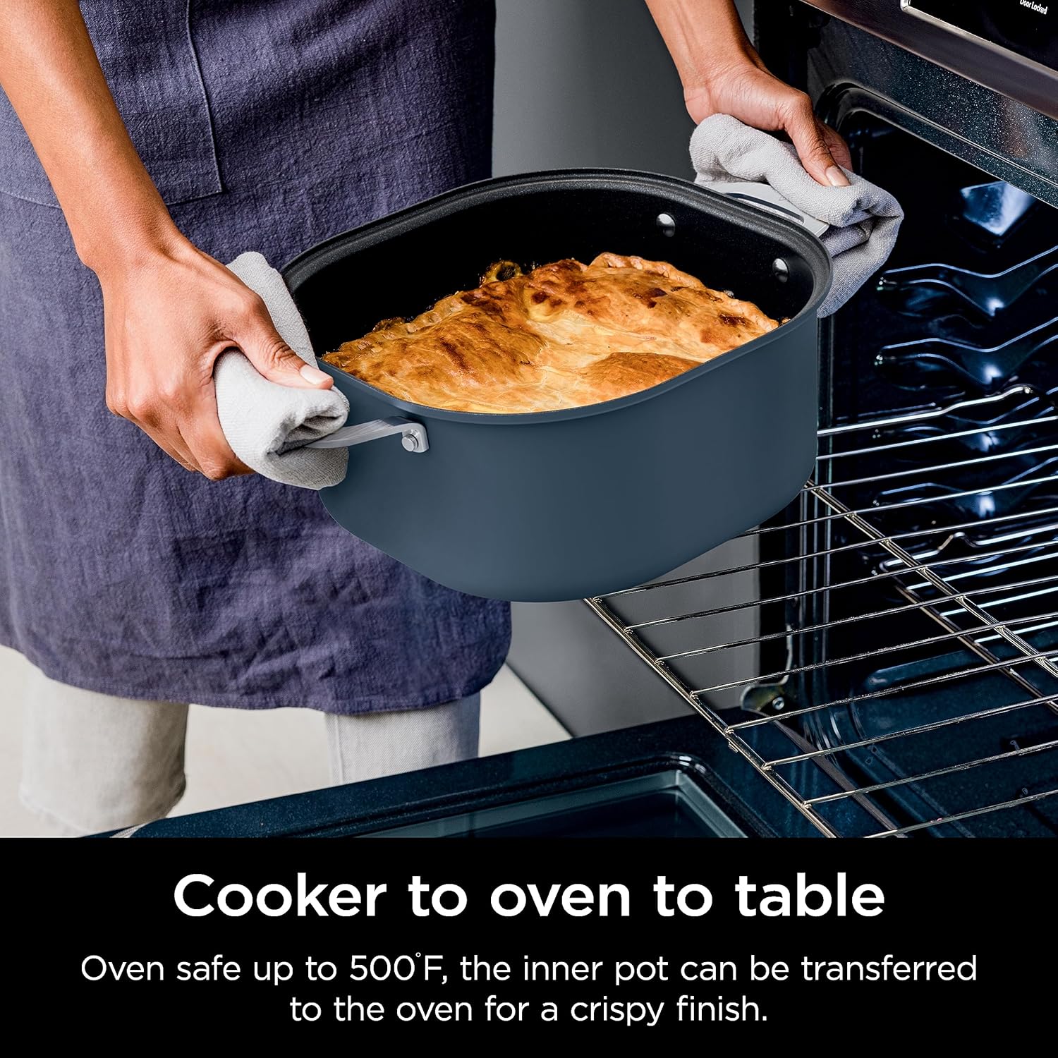 Ninja MC1010 Foodi PossibleCooker PLUS - Sous Vide & Proof 6-in-1 Multi-Cooker, with 8.5 Quarts, Slow Cooker, Dutch Oven & More, Glass Lid & Integrated Spoon, Nonstick, Oven Safe Pot to 500°F, Black