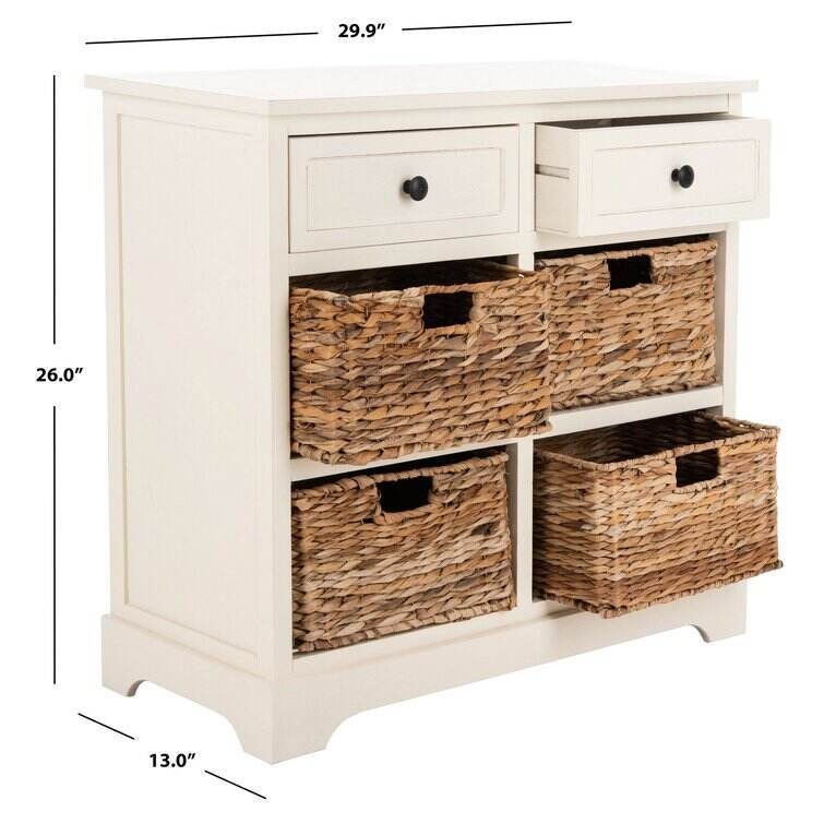 Swick 26'' Tall Solid Wood 2 - Drawer Accent Chest