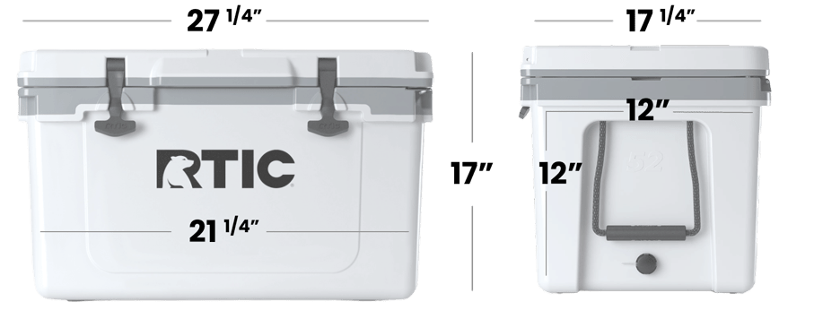 45-52-65 QT Ultra-Tough Cooler Hard Insulated Portable Ice Chest Box for Beach, Drink, Beverage, Camping, Picnic, Fishing, Boat, Barbecue
